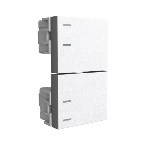 Interruptor combinación 220V 10A 1/2 teclón blanco